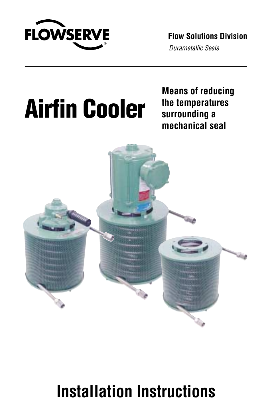 Flowserve Airfin Coolers User Manual | 4 pages