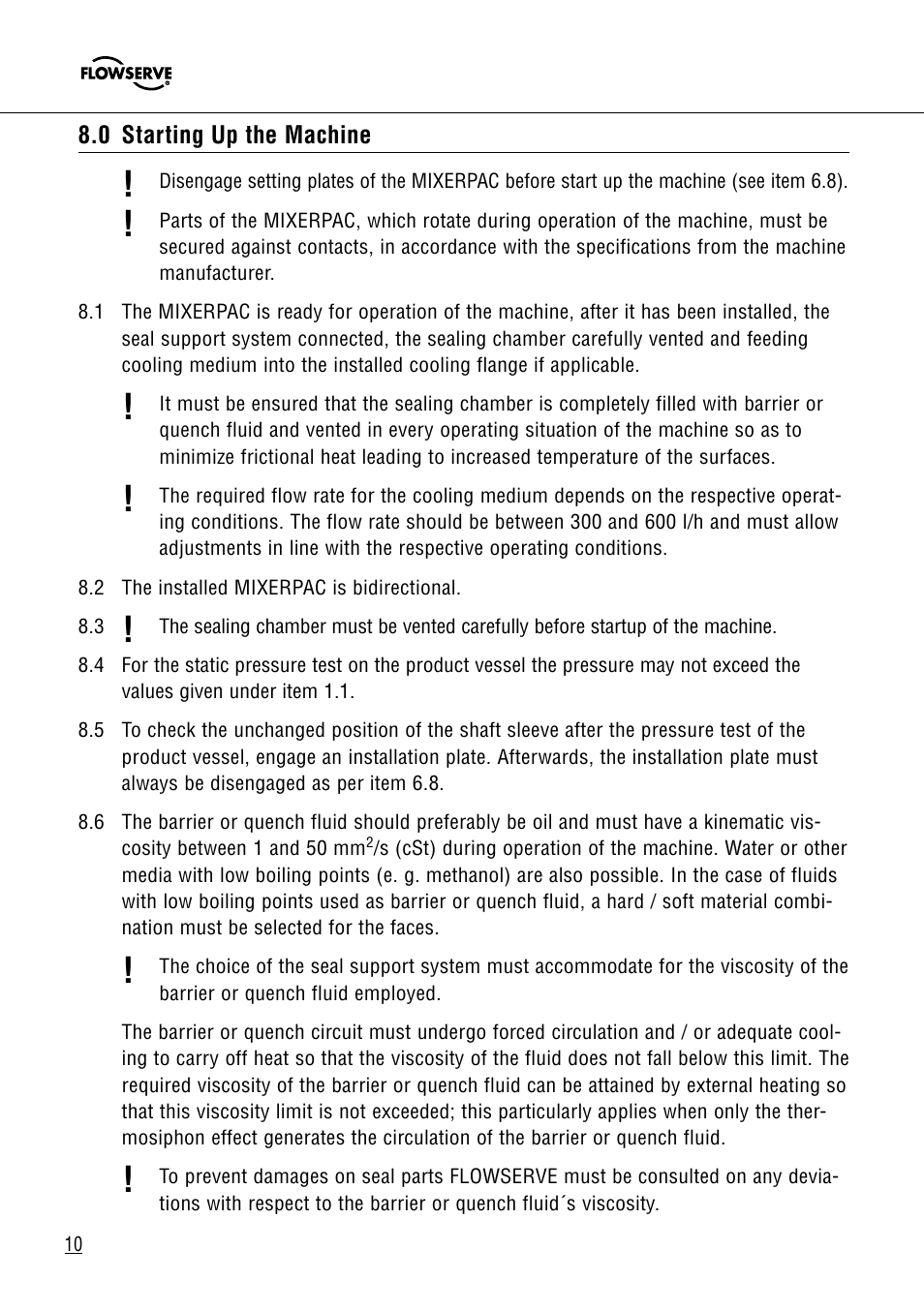 Flowserve 2564 Mixerpac User Manual | Page 10 / 17