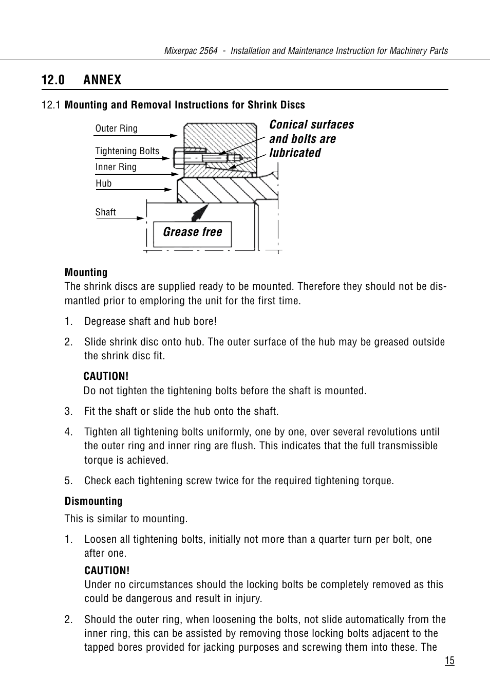 0 annex | Flowserve 2564 Mixerpac User Manual | Page 15 / 17