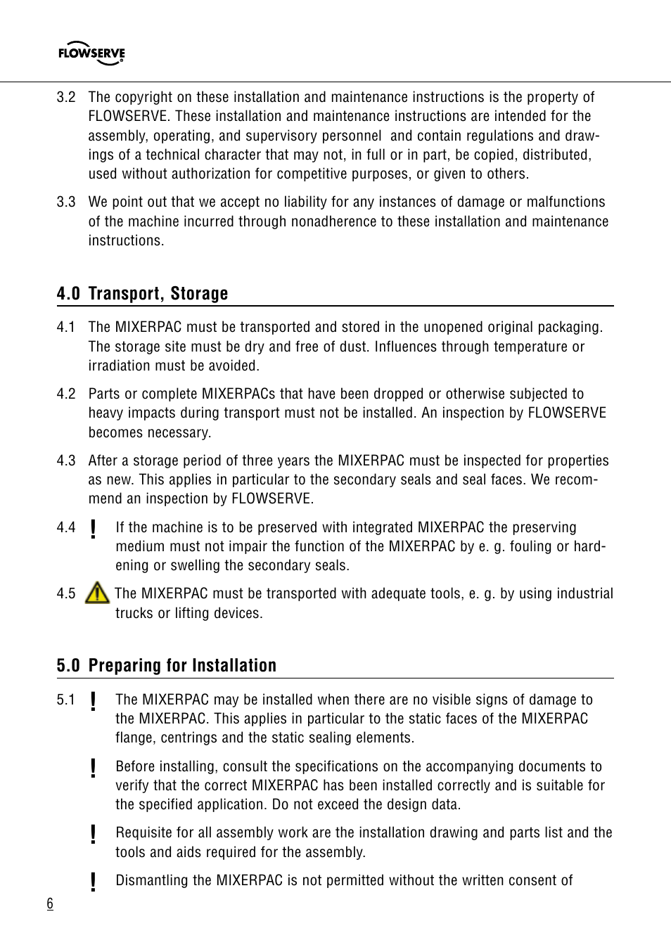 Flowserve 2564 Mixerpac User Manual | Page 6 / 17