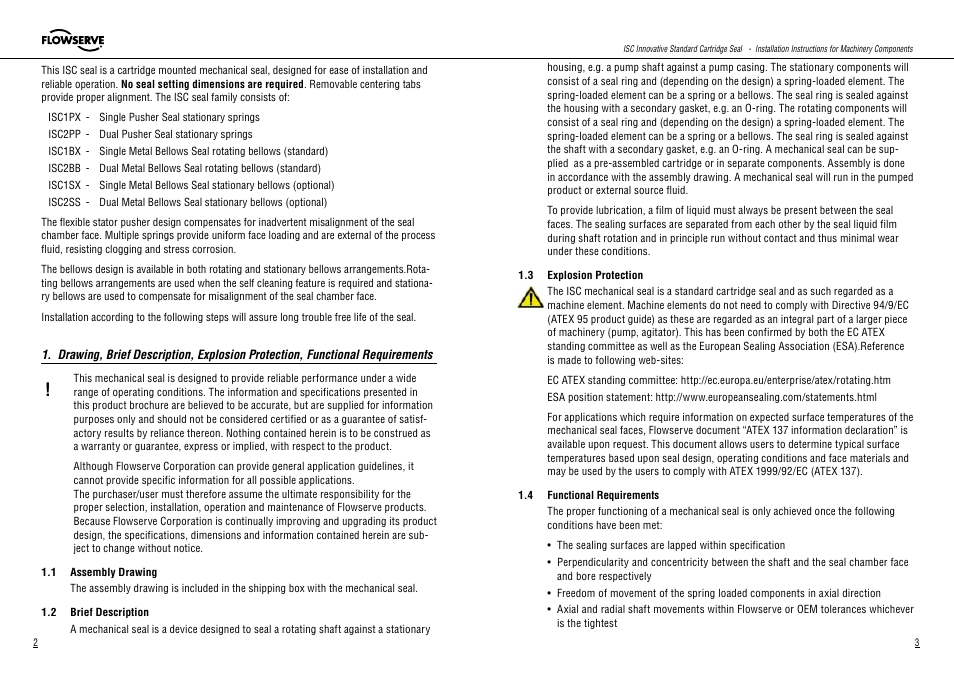 Flowserve ISC User Manual | Page 2 / 12