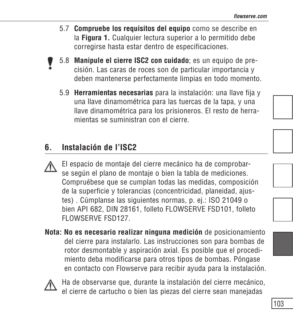 Flowserve ISC2 Series User Manual | Page 103 / 116