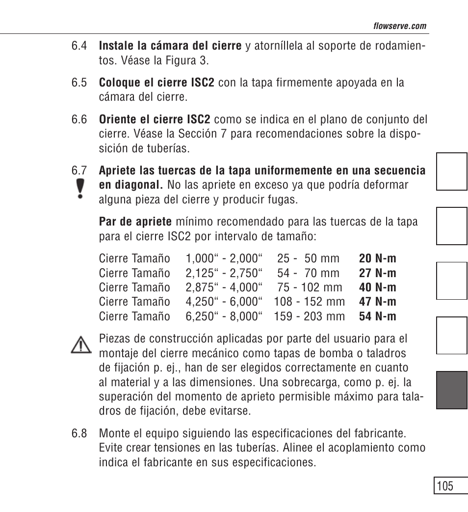 Flowserve ISC2 Series User Manual | Page 105 / 116