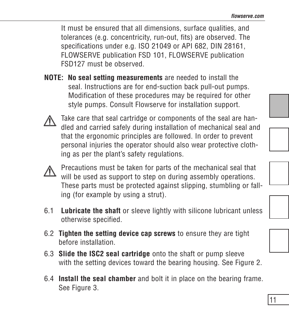 Flowserve ISC2 Series User Manual | Page 11 / 116