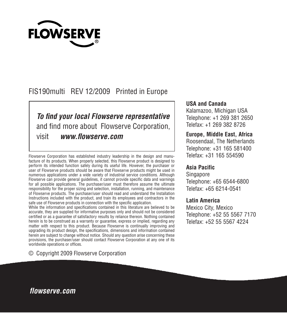 Flowserve ISC2 Series User Manual | Page 116 / 116