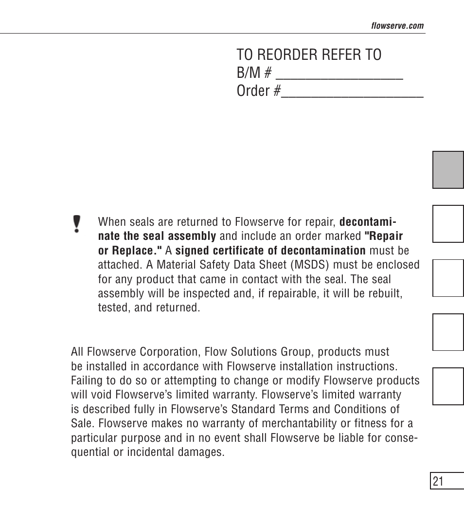 Flowserve ISC2 Series User Manual | Page 21 / 116