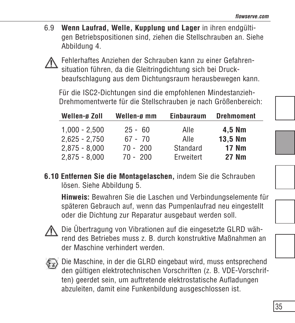 Flowserve ISC2 Series User Manual | Page 35 / 116