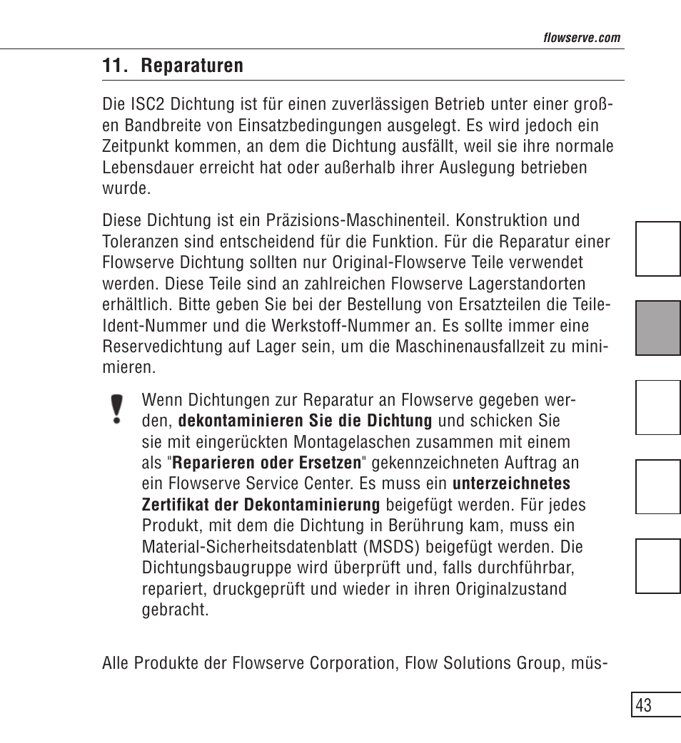 Flowserve ISC2 Series User Manual | Page 43 / 116