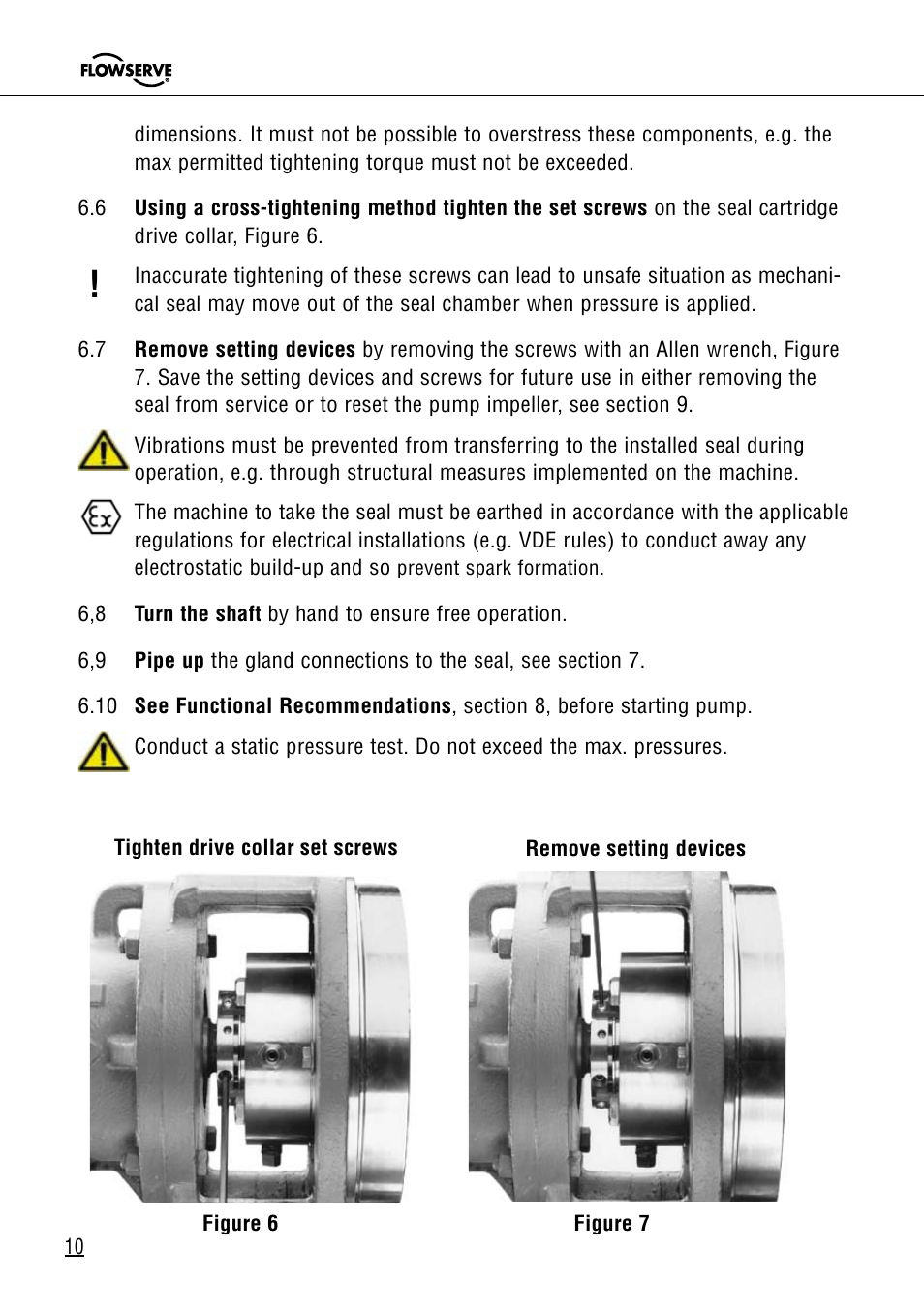 Flowserve Dual Gas Barrier Seals User Manual | Page 10 / 15