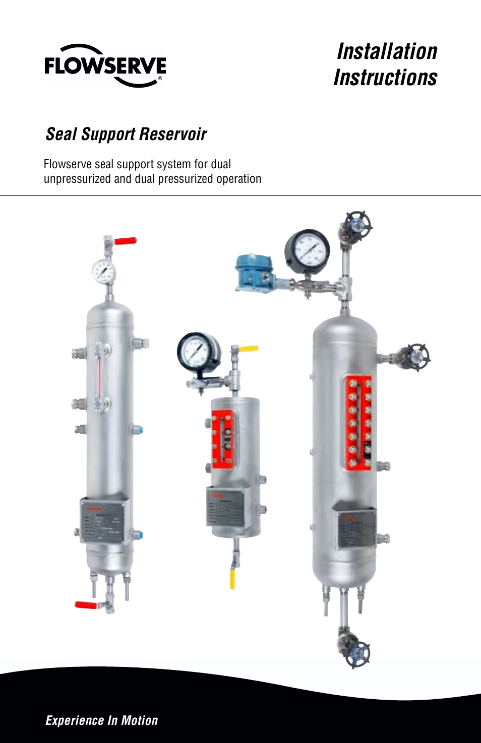 Flowserve Seal Support Reservoir User Manual | 8 pages