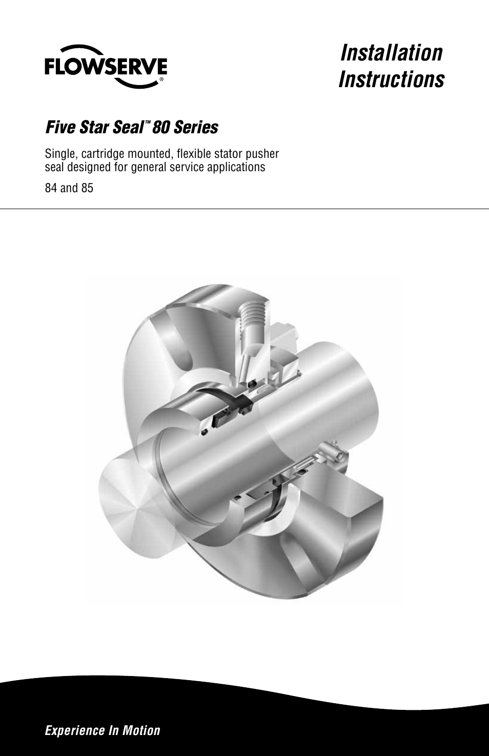 Flowserve 80 Series Five Star Seal User Manual | 8 pages