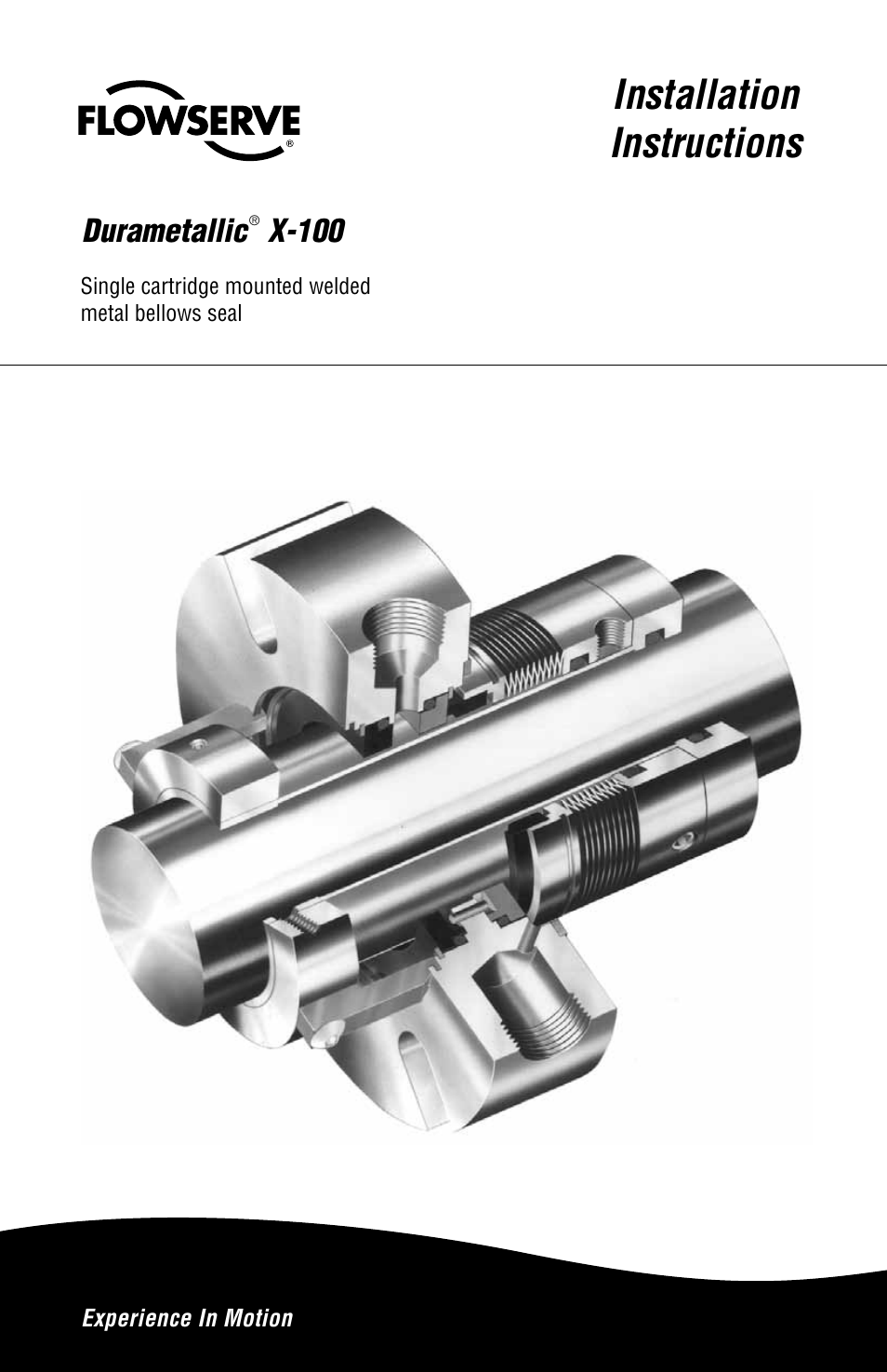 Flowserve X-100 User Manual | 8 pages