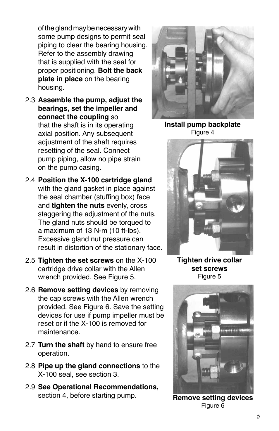 Flowserve X-100 User Manual | Page 5 / 8