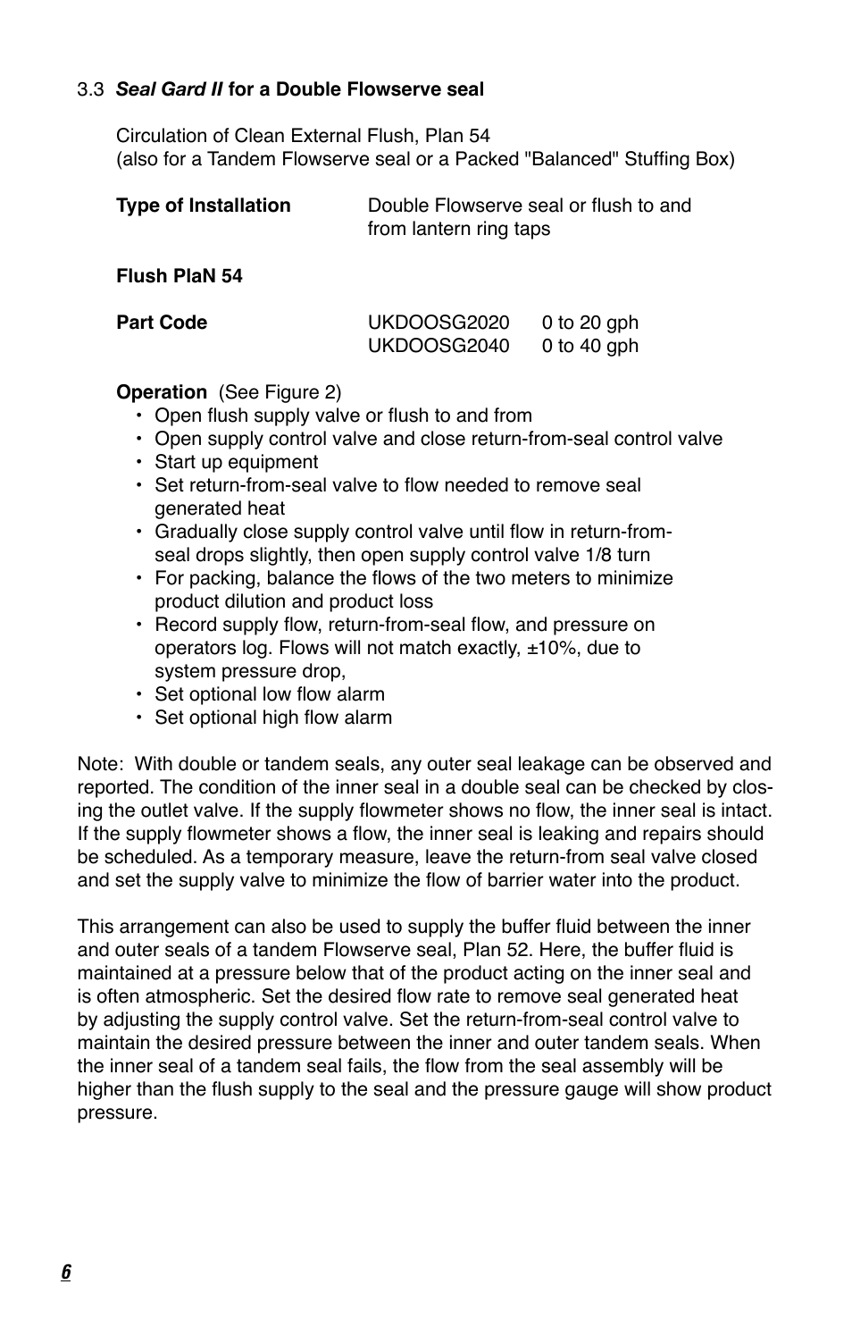 Flowserve Seal Gard User Manual | Page 6 / 12