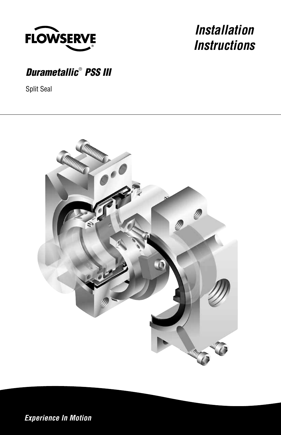 Flowserve PSS III Seal Durametallic User Manual | 8 pages
