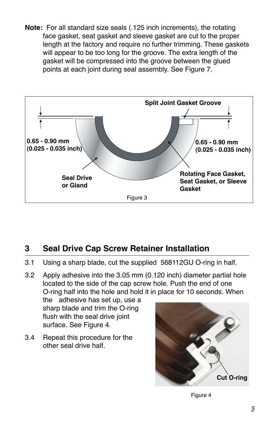 3 seal drive cap screw retainer installation | Flowserve PSS III Durametallic User Manual | Page 5 / 16