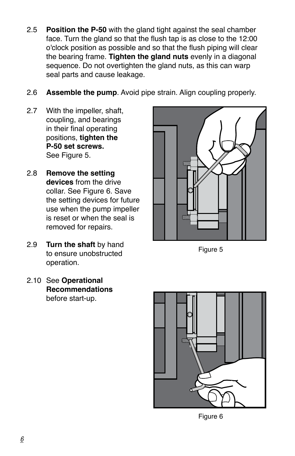 Flowserve P-50 Durametallic User Manual | Page 6 / 12