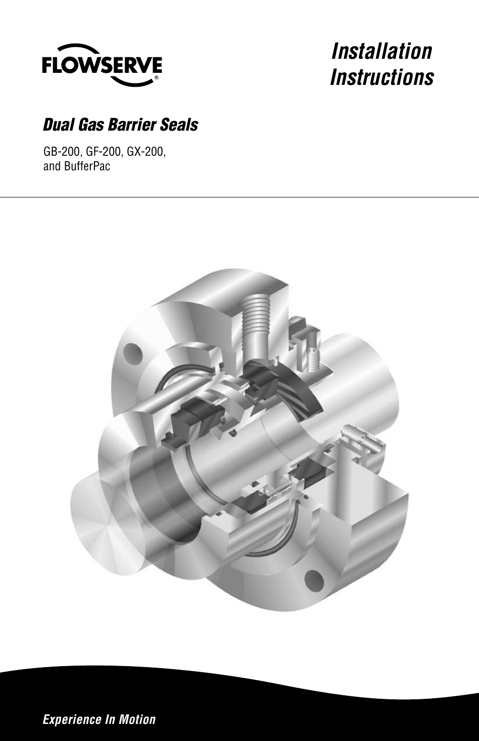 Flowserve Dual Gas Barrier Seals User Manual | 8 pages