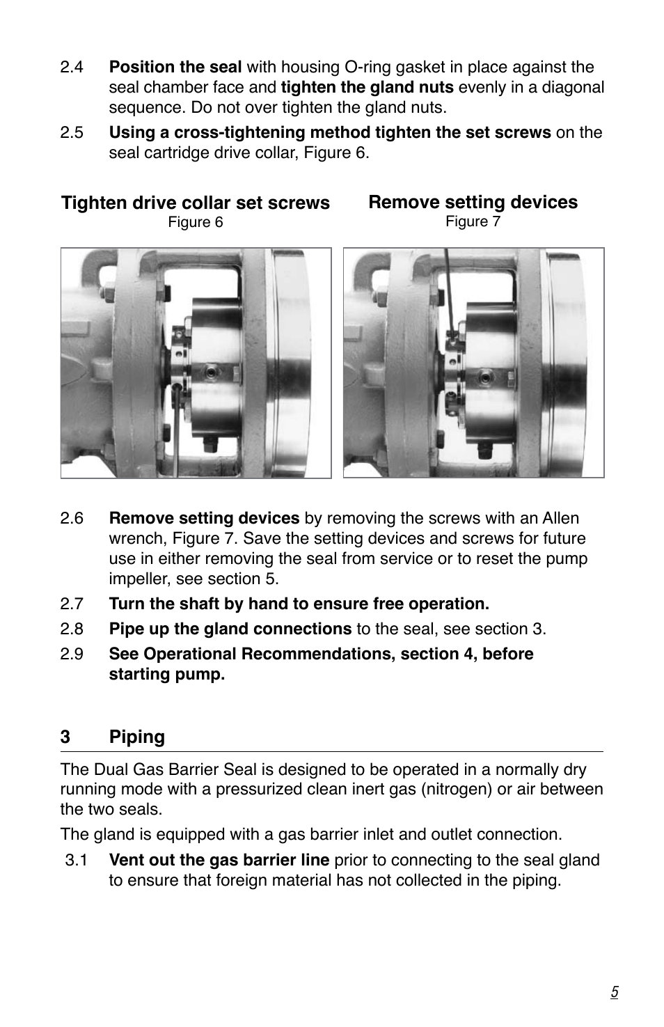 Flowserve Dual Gas Barrier Seals User Manual | Page 5 / 8