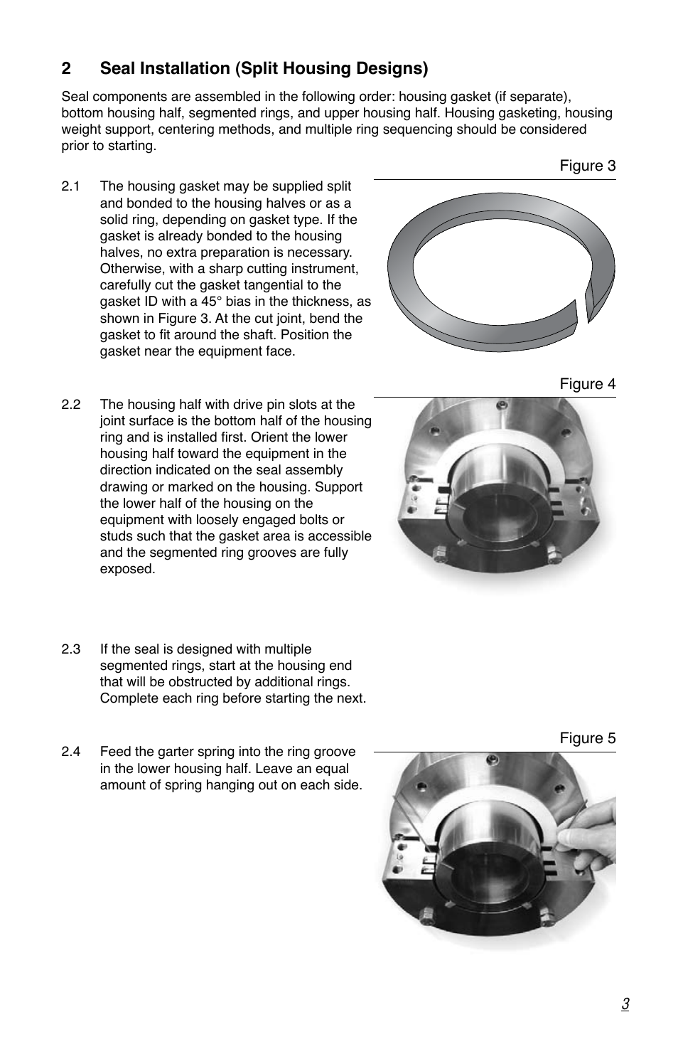 2 seal installation (split housing designs) | Flowserve Circpac MD User Manual | Page 3 / 8
