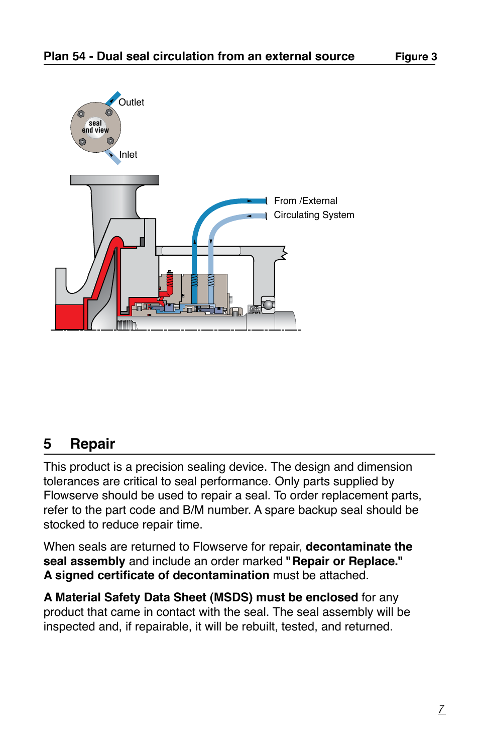 5 repair | Flowserve Cartridge Seals User Manual | Page 7 / 8