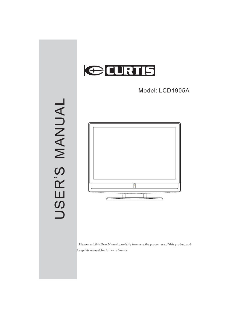 Curtis LCD1905A User Manual | 17 pages