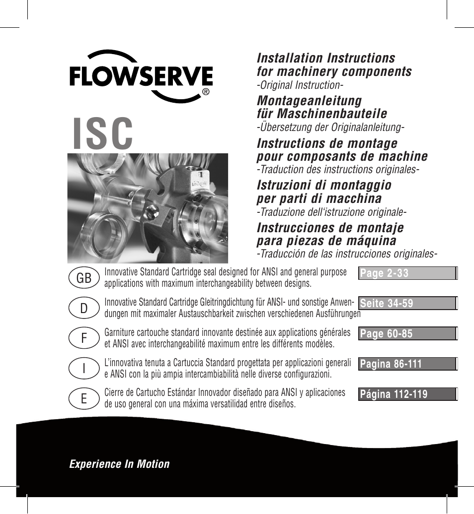 Flowserve ISC User Manual | 69 pages
