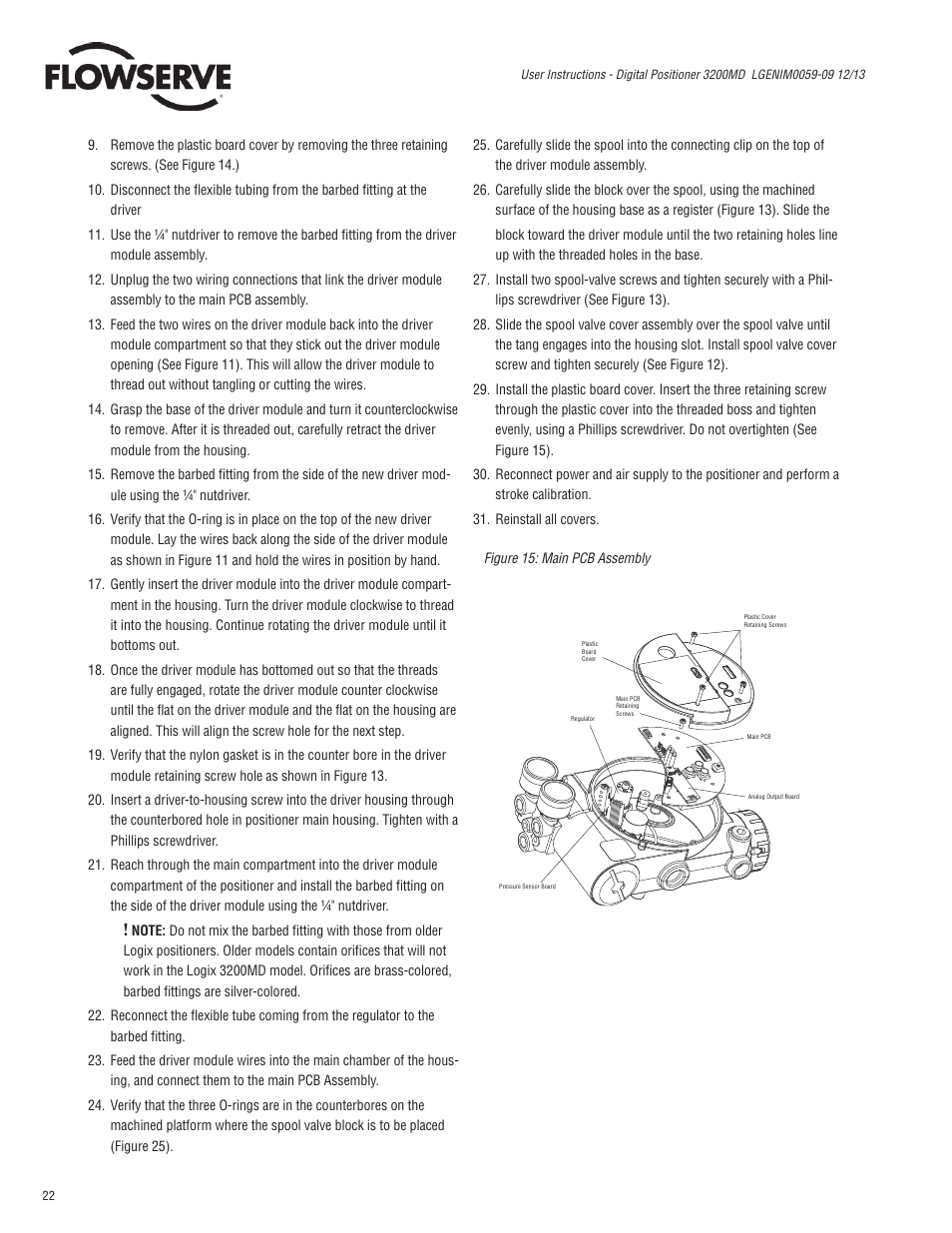 Flowserve 3200MD User Manual | Page 22 / 40