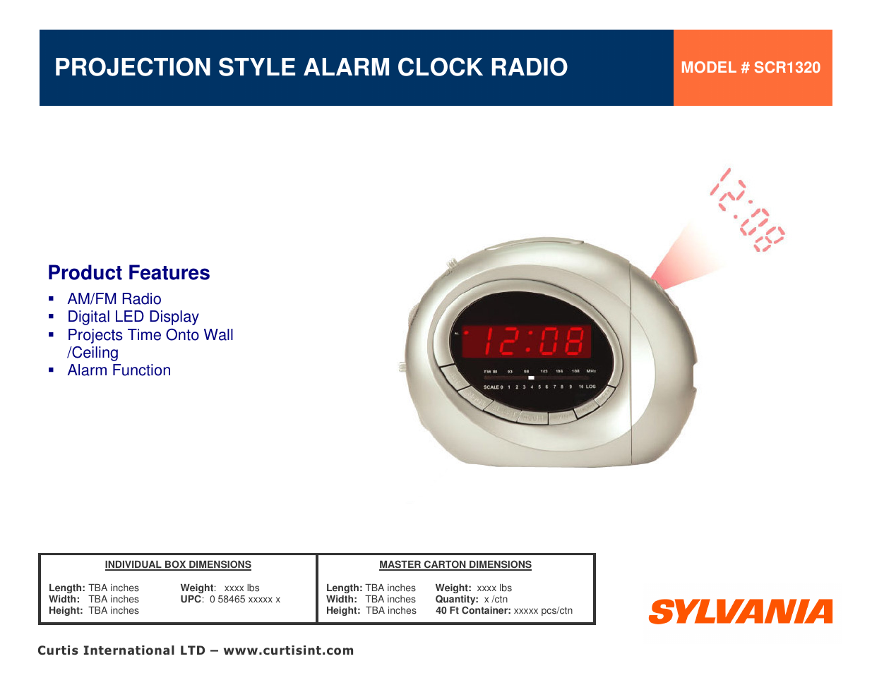 Curtis SCR1320 User Manual | 1 page