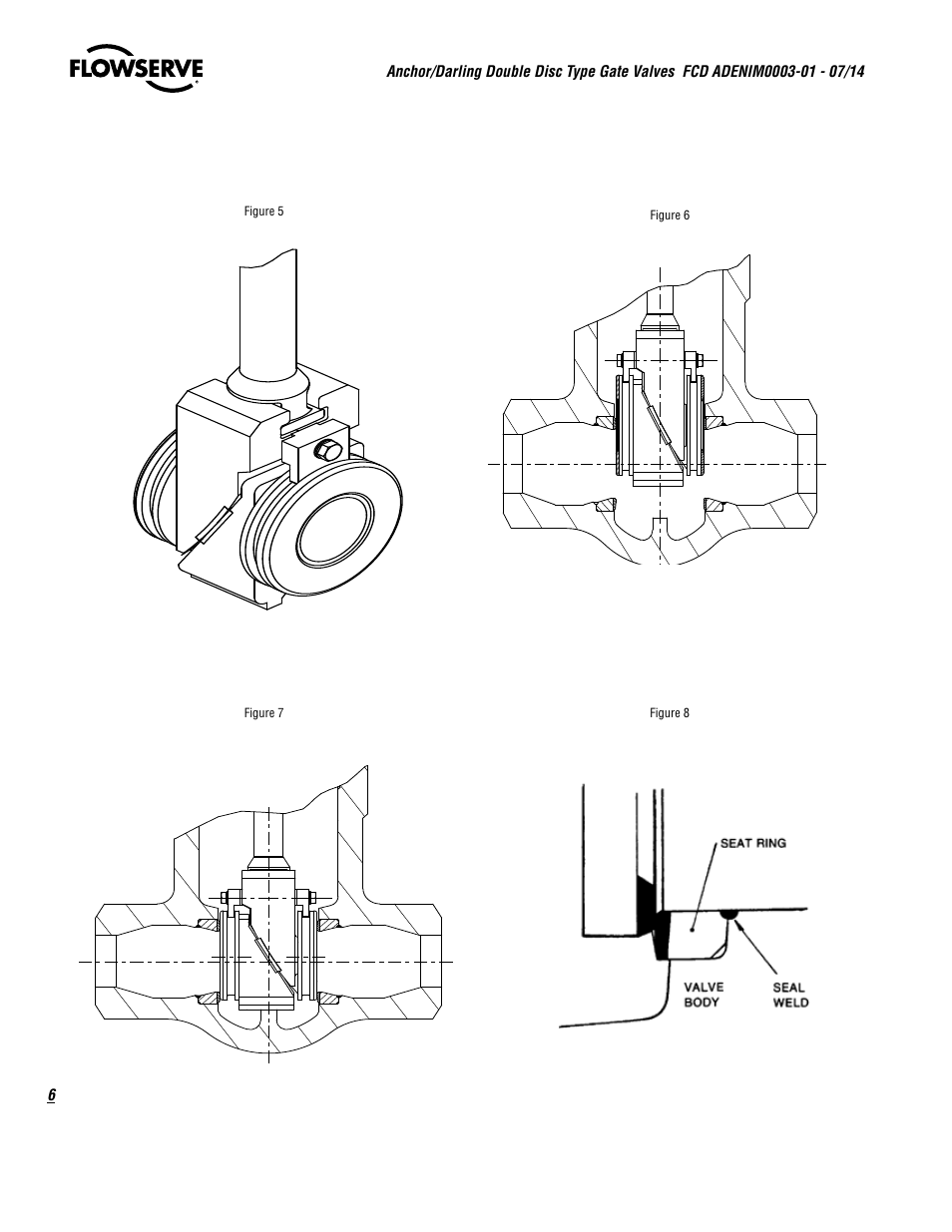 Flowserve Double-Disc Gate Valve Sizes 2.5 User Manual | Page 6 / 28