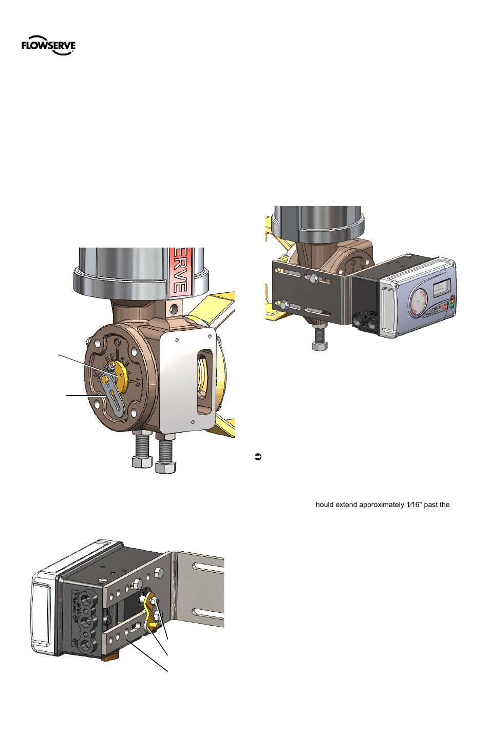 3 mounting to standard valtek rotary valves, Ounting to, Tandard | Altek, Otary, Alves | Flowserve 500+ Series Logix User Manual | Page 15 / 64