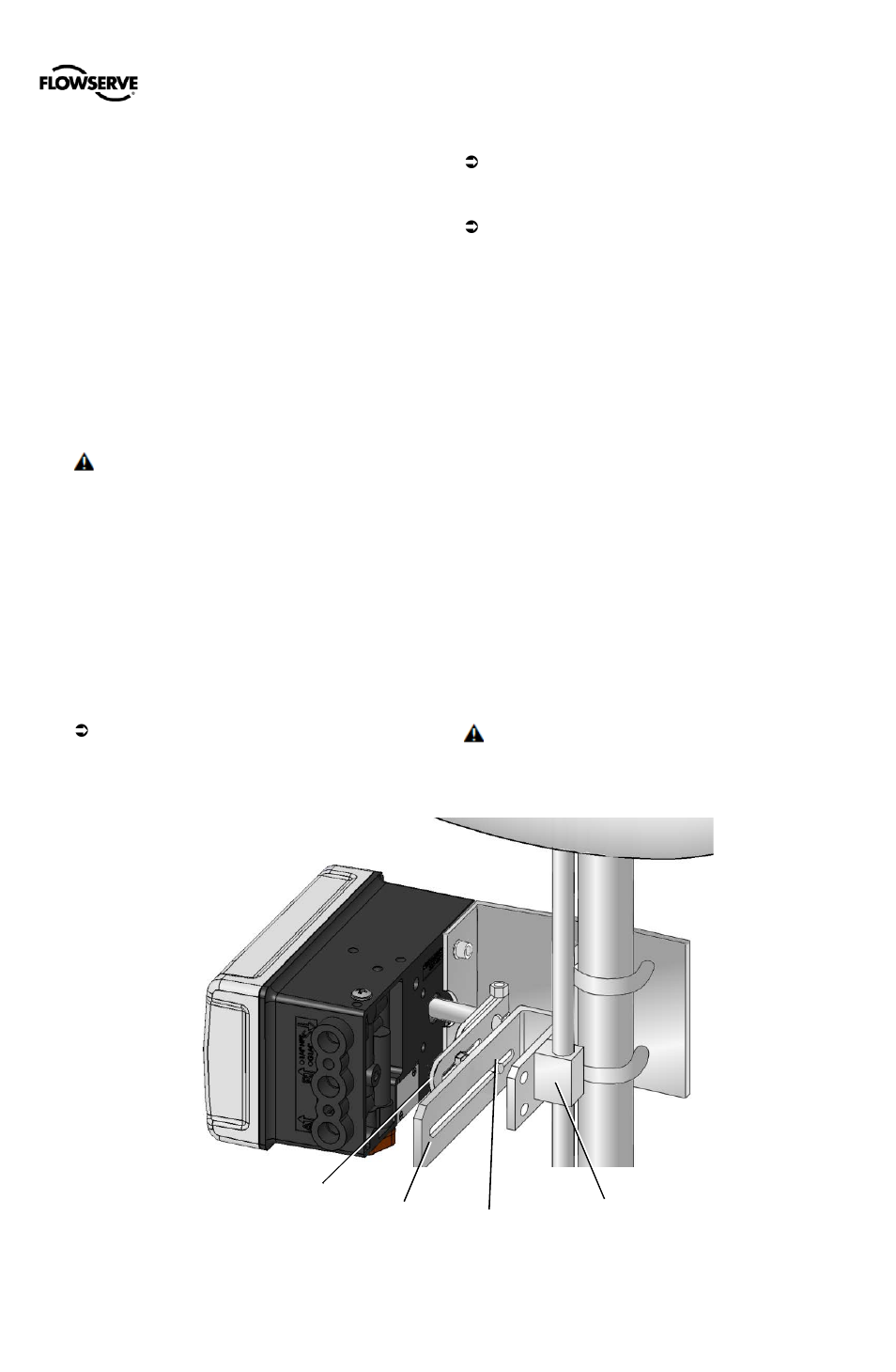 6 mounting to a linear namur pneumatic actuator, Ounting to a, Inear | Namur, Neumatic, Ctuator | Flowserve 500+ Series Logix User Manual | Page 19 / 64
