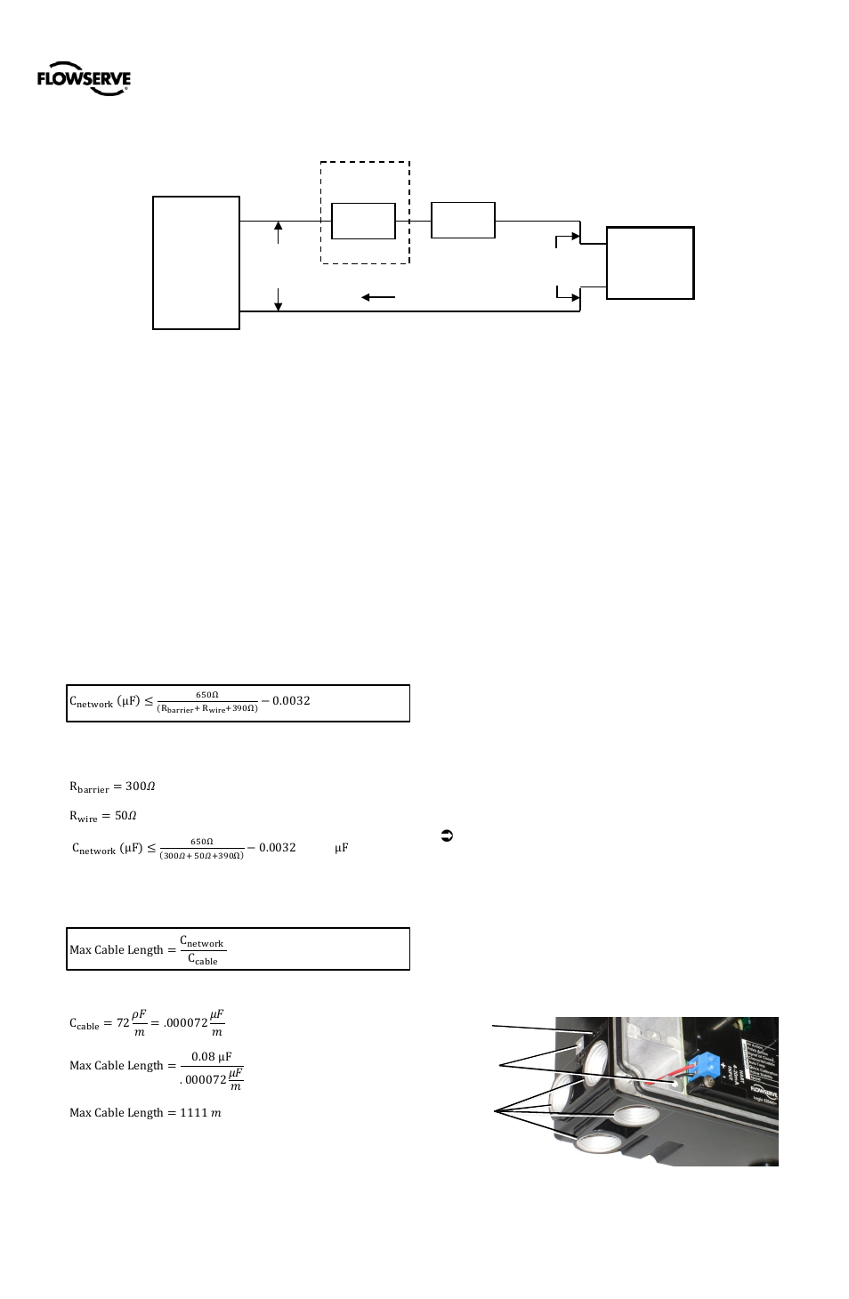 2 cable requirements, 3 intrinsically safe barriers, 4 grounding and conduit | Flowserve 500+ Series Logix User Manual | Page 23 / 64