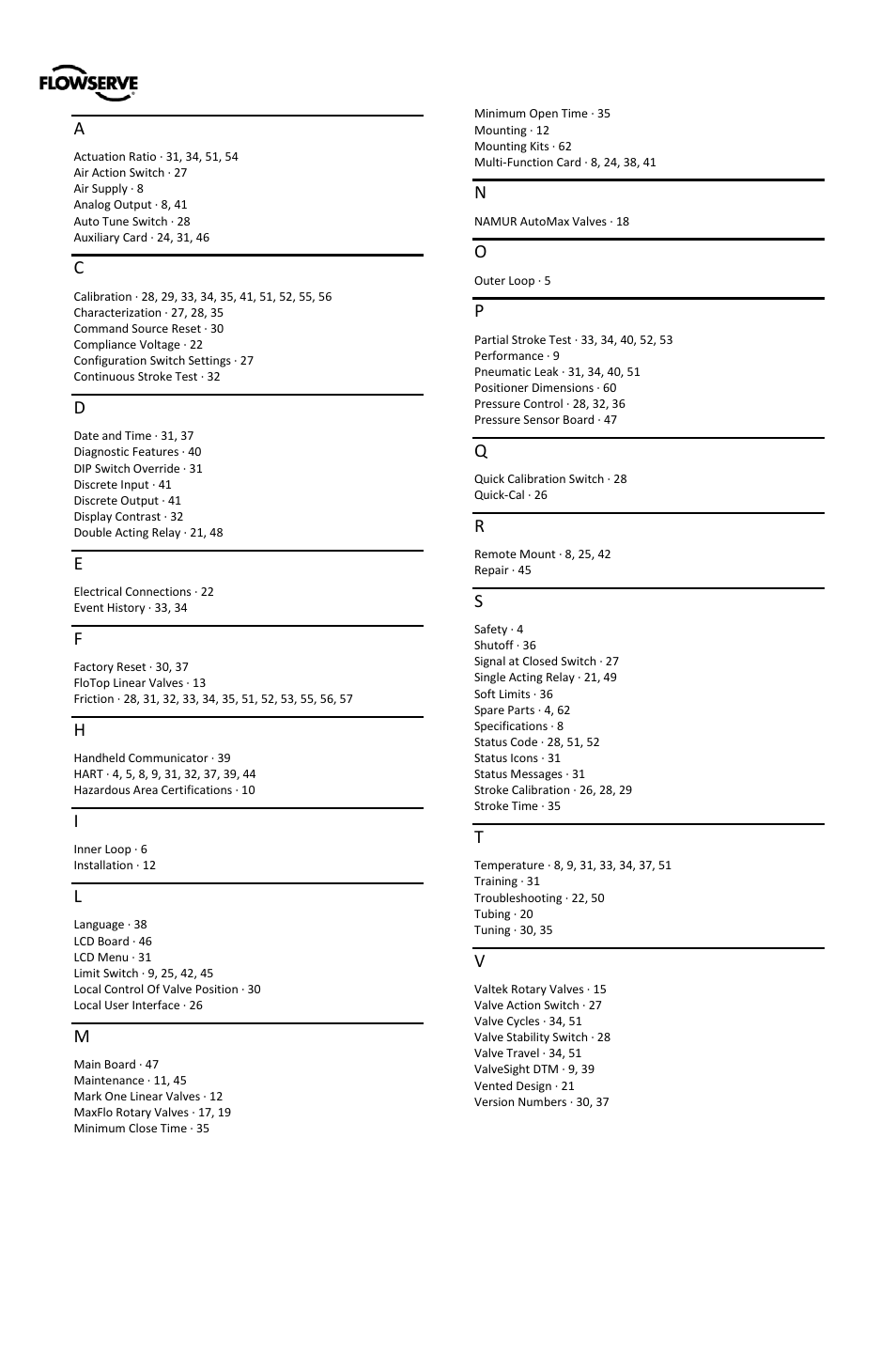 Flowserve 500+ Series Logix User Manual | Page 63 / 64
