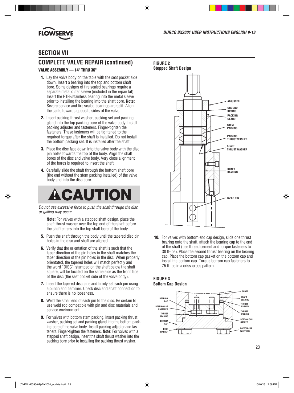 Flowserve BX2001
 Durco User Manual | Page 23 / 36