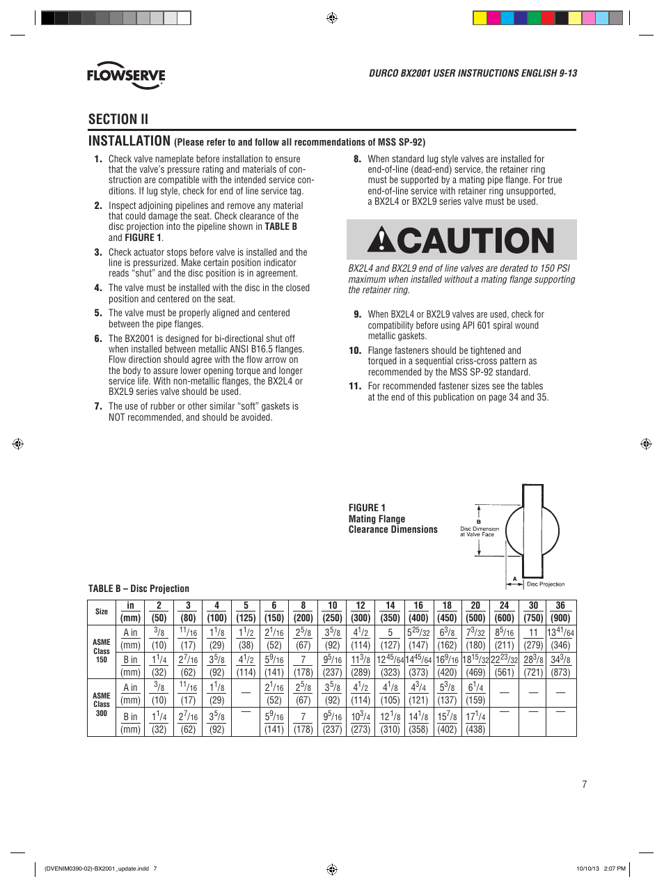 Flowserve BX2001
 Durco User Manual | Page 7 / 36