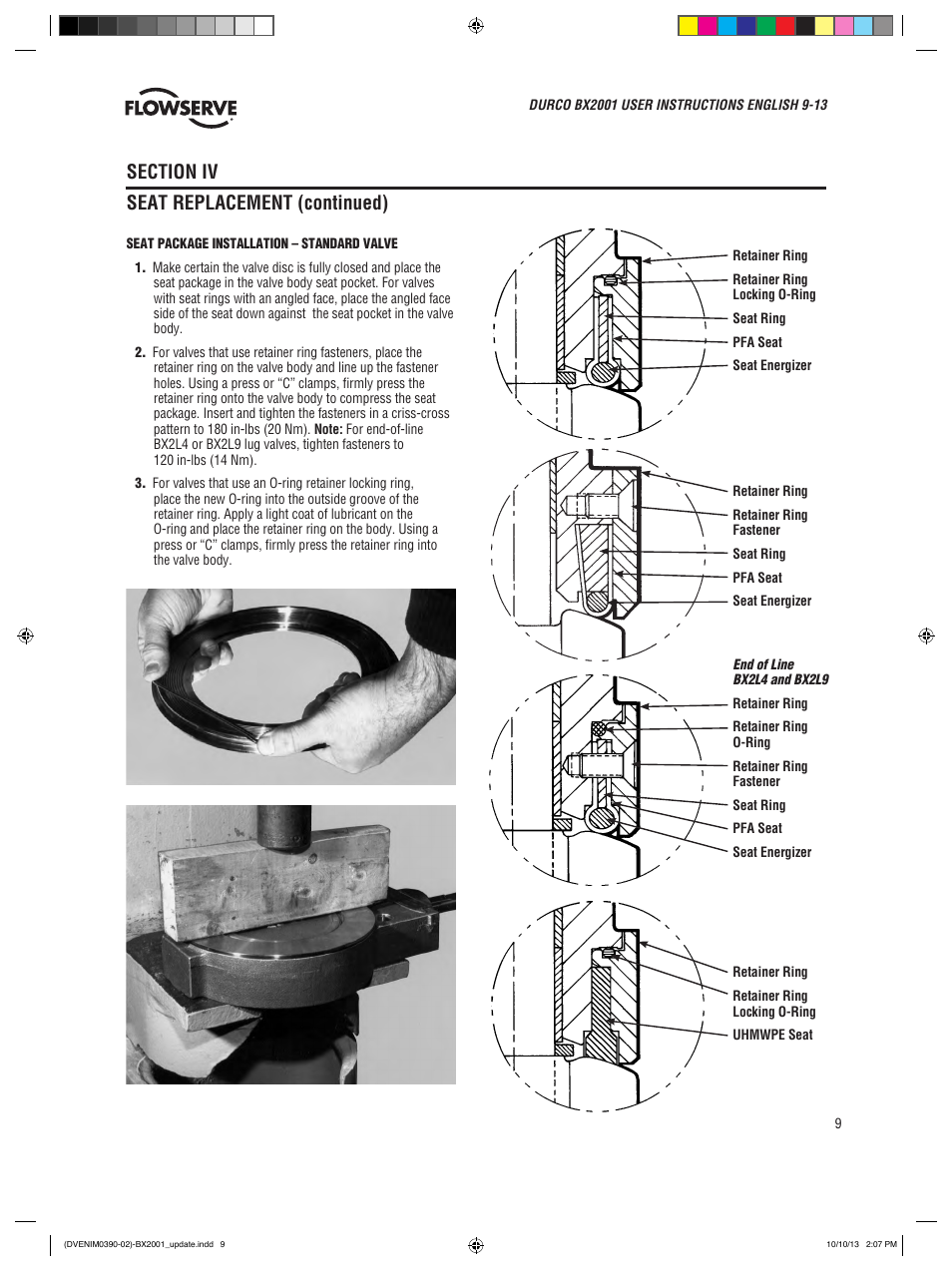 Flowserve BX2001
 Durco User Manual | Page 9 / 36