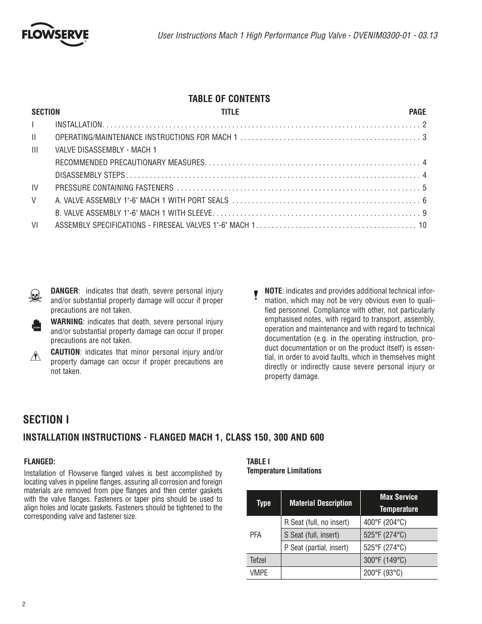 Flowserve Mach 1 User Manual | Page 2 / 12