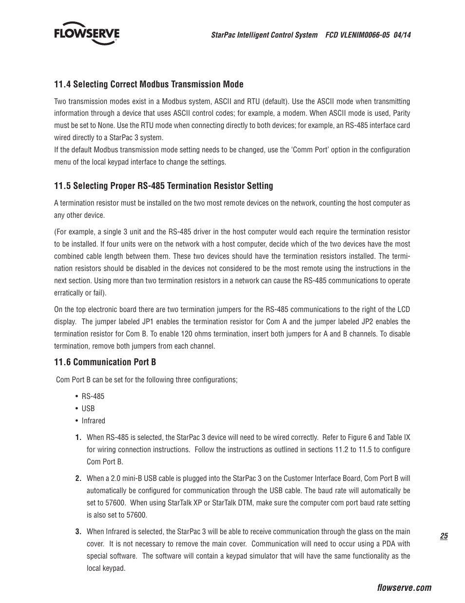 Flowserve StarPac 3 User Manual | Page 25 / 60