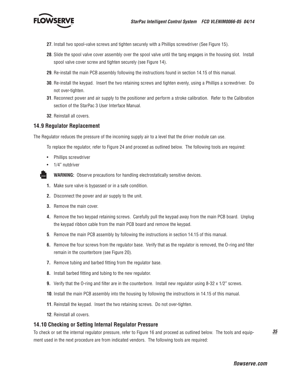 Flowserve StarPac 3 User Manual | Page 35 / 60