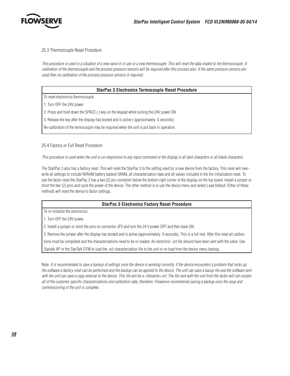 Flowserve StarPac 3 User Manual | Page 58 / 60