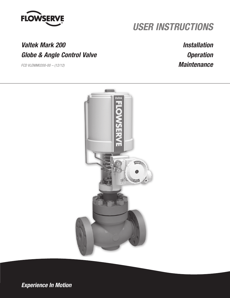 Flowserve Valtek Mark 200 User Manual | 20 pages