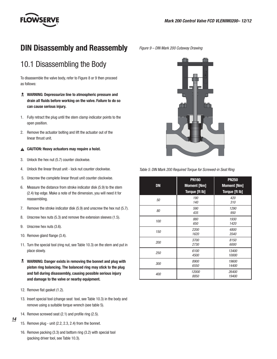 Flowserve Valtek Mark 200 User Manual | Page 14 / 20