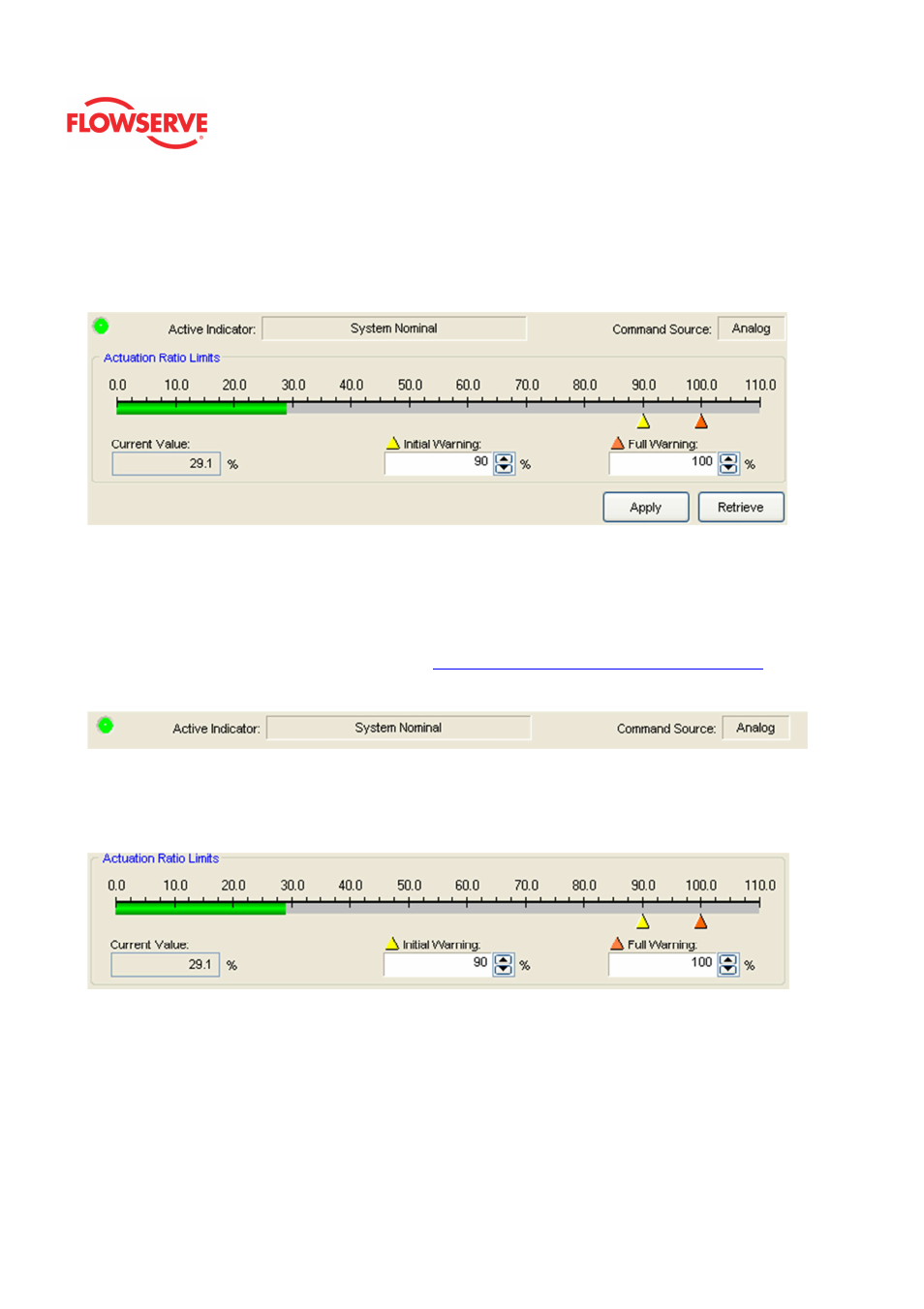 Actuation ratio | Flowserve Logix MD+ ValveSight User Manual | Page 101 / 280