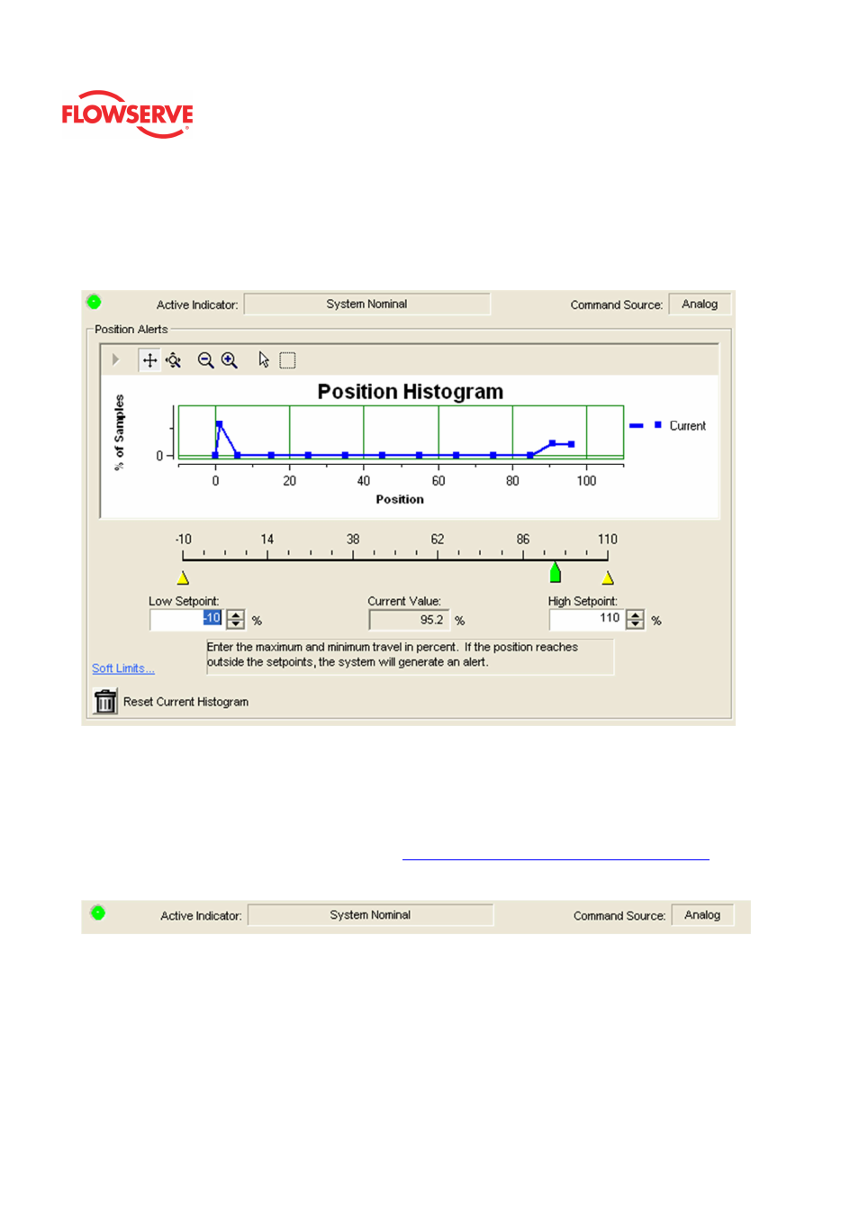 Position alerts | Flowserve Logix MD+ ValveSight User Manual | Page 114 / 280