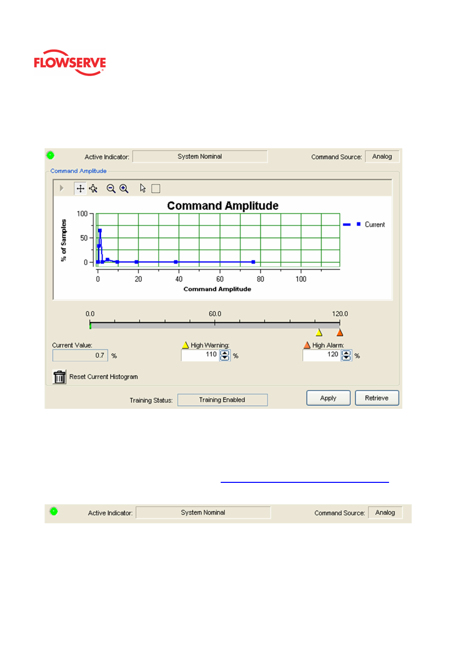 Command amplitude | Flowserve Logix MD+ ValveSight User Manual | Page 120 / 280