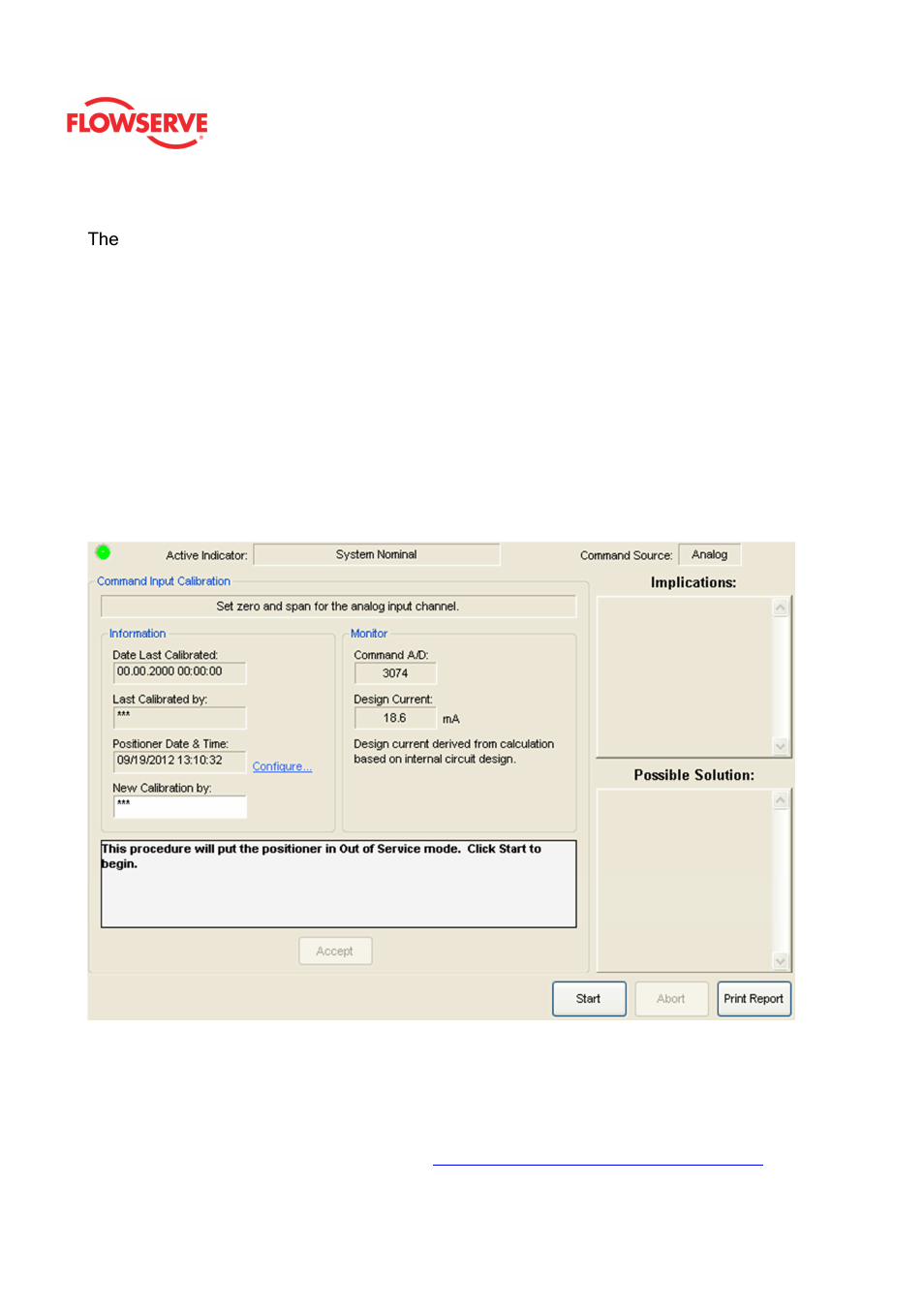 Command calibration | Flowserve Logix MD+ ValveSight User Manual | Page 203 / 280