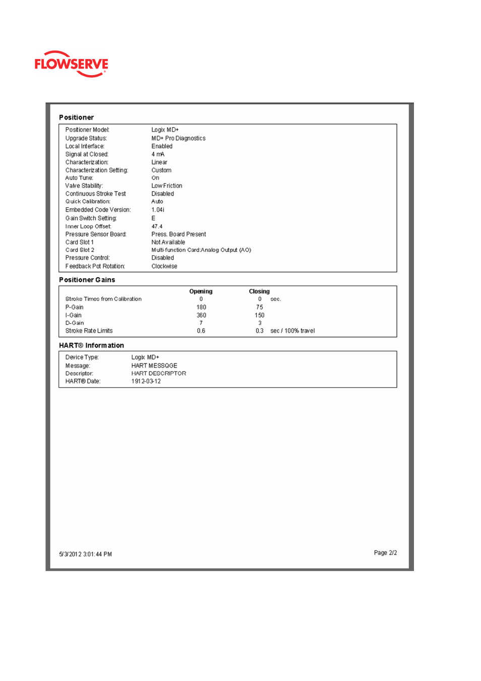 Flowserve Logix MD+ ValveSight User Manual | Page 220 / 280