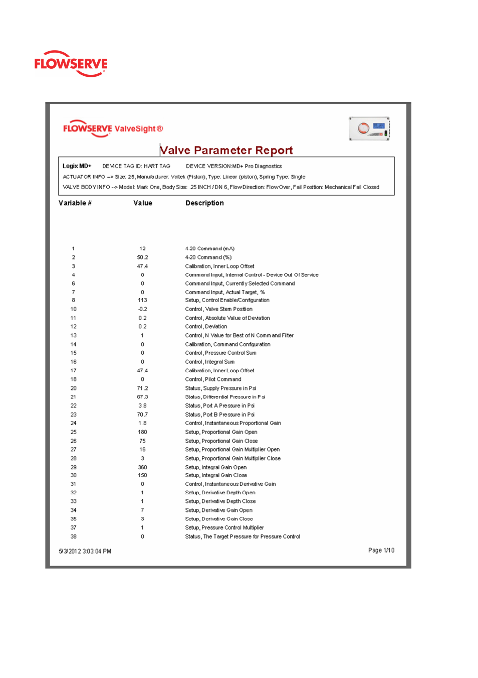 Flowserve Logix MD+ ValveSight User Manual | Page 222 / 280