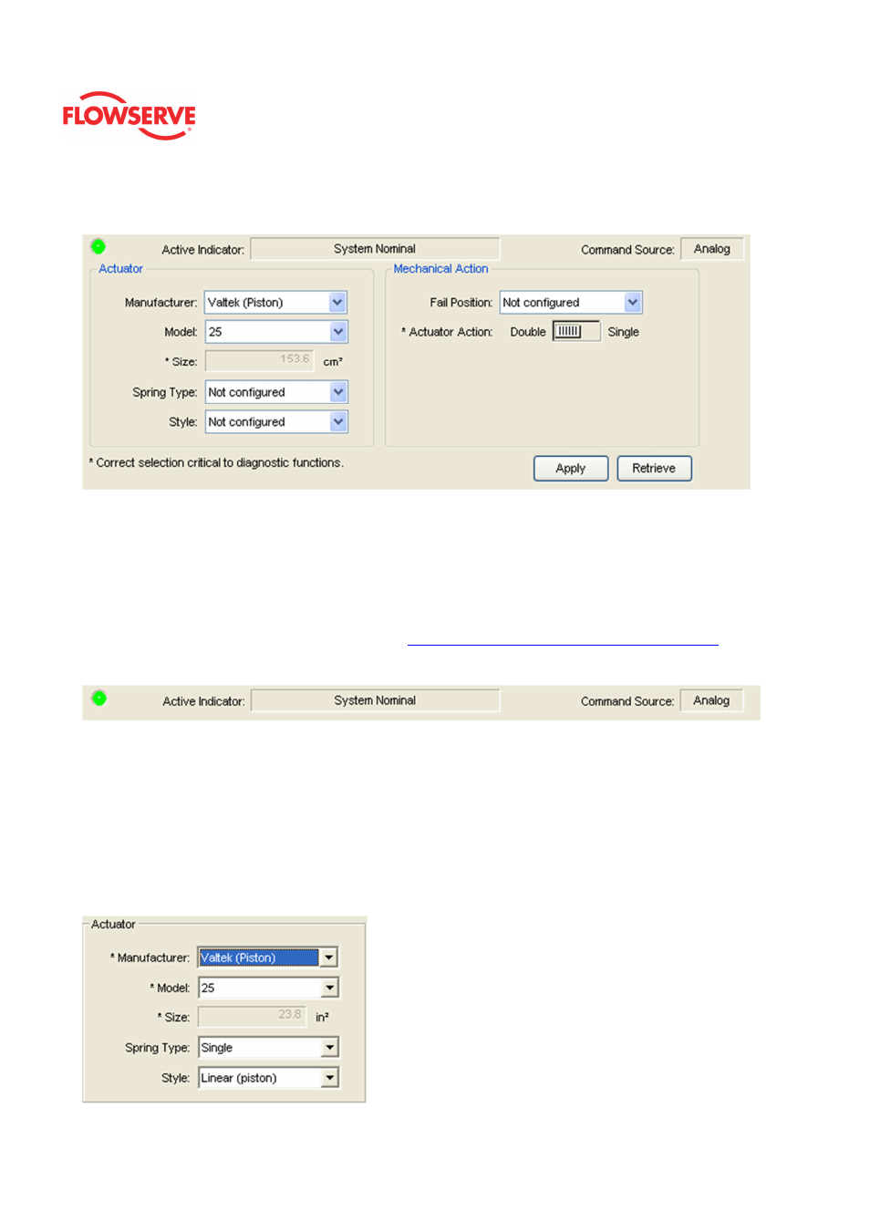 Actuator | Flowserve Logix MD+ ValveSight User Manual | Page 261 / 280